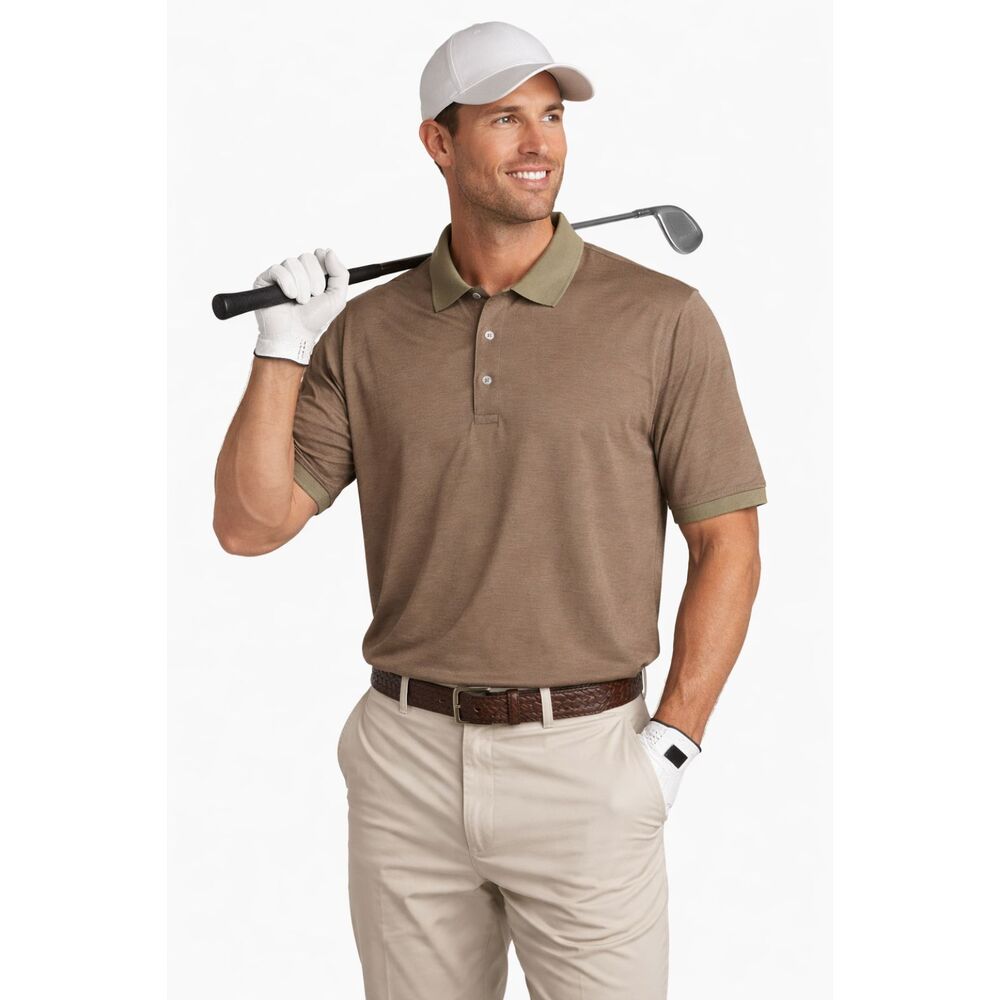 Bobby Jones Vintage Men's Large Green Polo Made In Italy Golf Polo Shirt